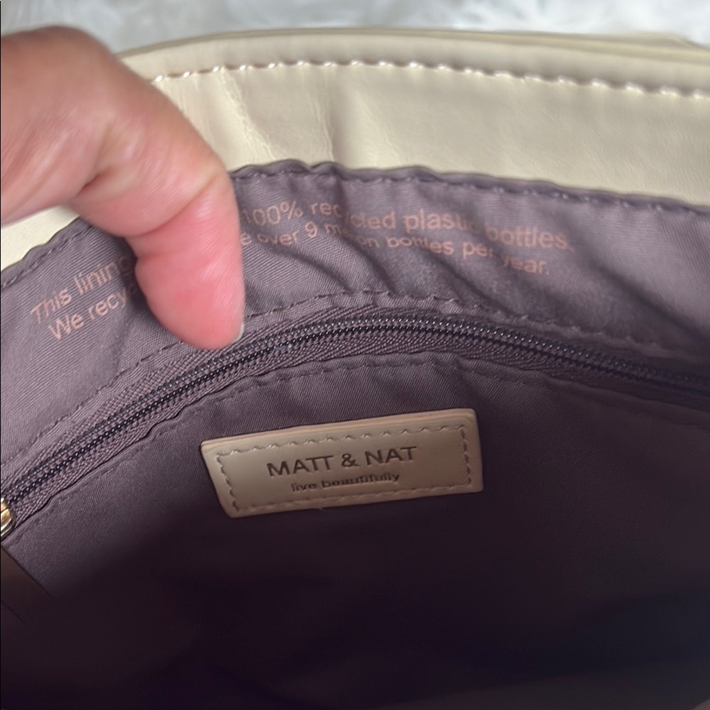 Matt & Nat Cream Classic Crossbody Bag - Picture 5 of 10